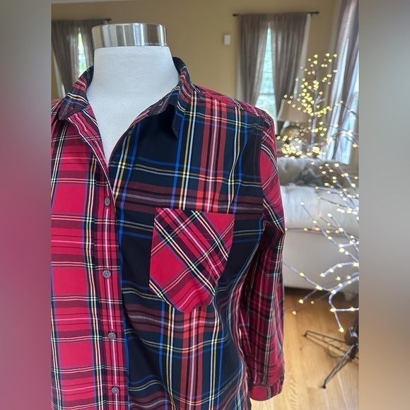 J.Crew Classic-fit Boy Shirt In Mixed Stewart Tartan Sz 10 - Picture 5 of 11